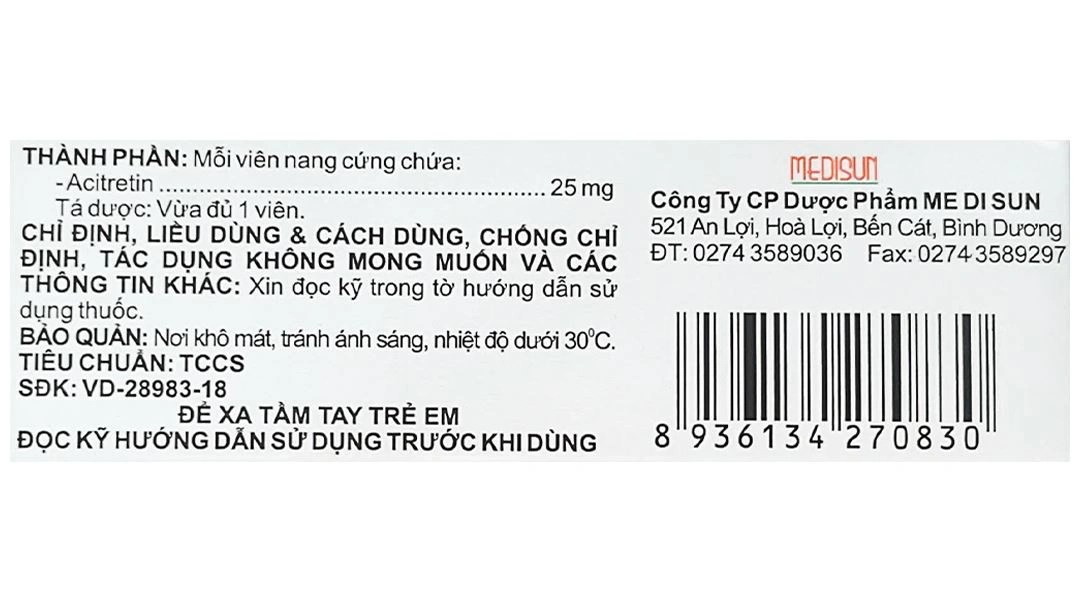 Fellaini 25mg điều trị vẩy nến và bệnh ngoài da (3 vỉ x 10 viên) - 4