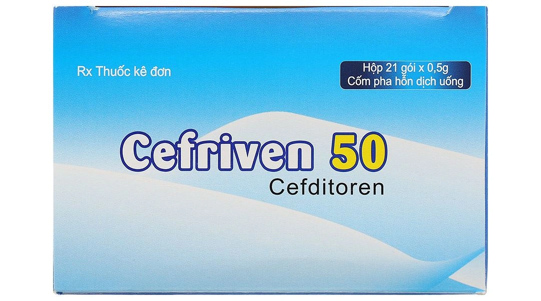 Cốm pha hỗn dịch Cefriven 50 điều trị các nhiễm khuẩn (21 gói x 0.5g) - 4