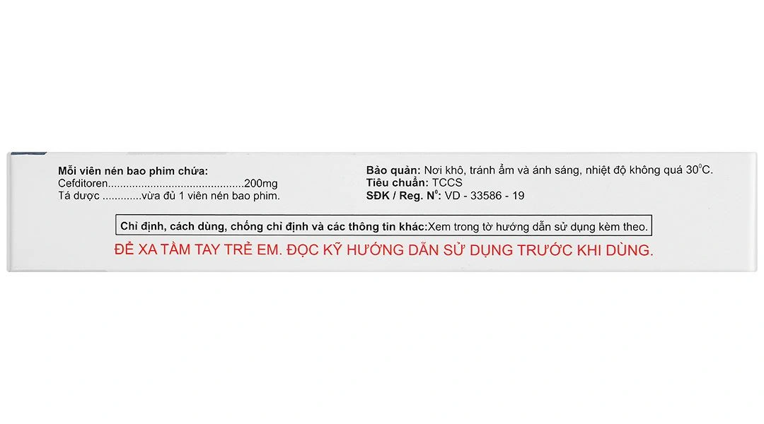 Cefriven 200 điều trị các nhiễm khuẩn đường hô hấp, nhiễm khuẩn da (2 vỉ x 10 viên) - 2