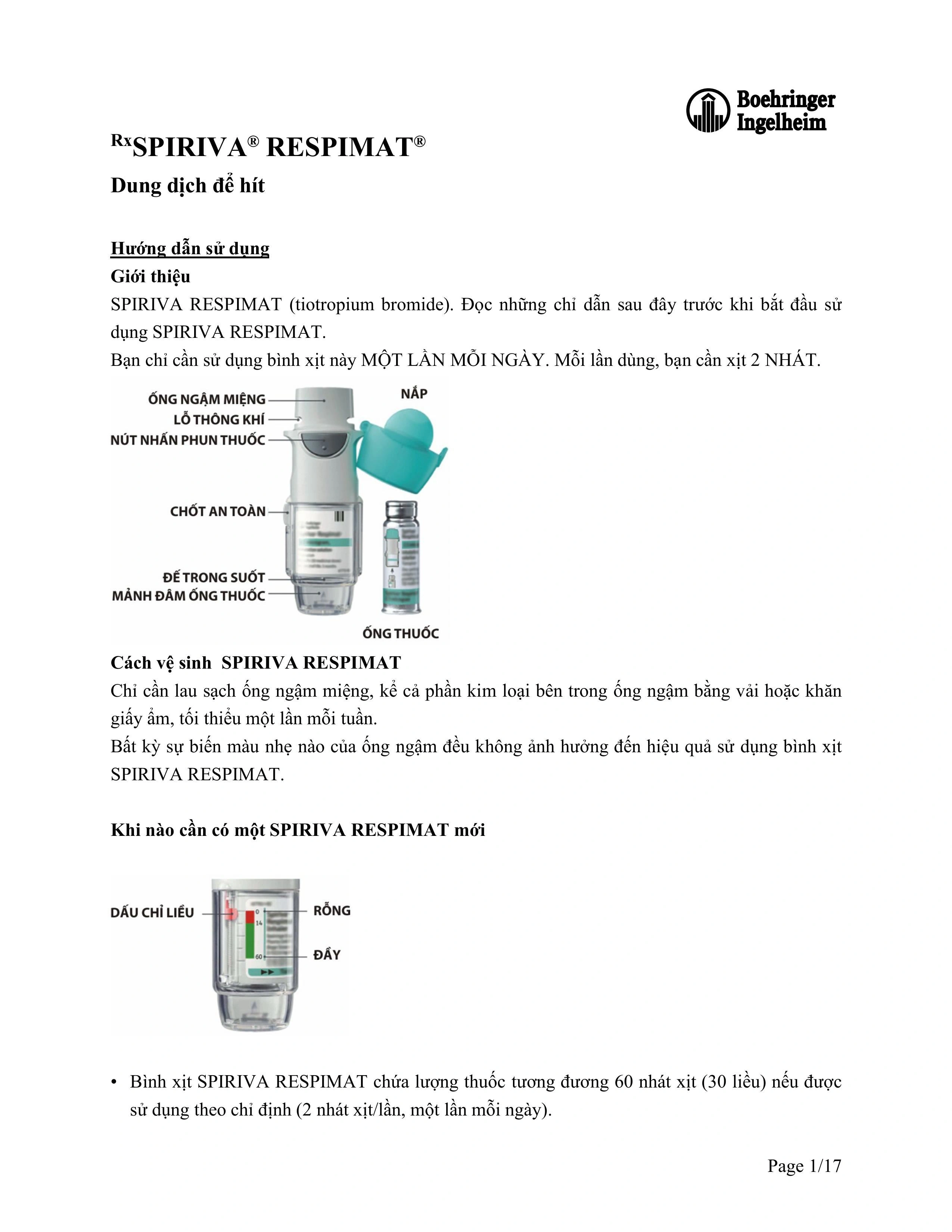 Dung dịch khí dung Spiriva Respimat 2.5mcg trị tắc nghẽn phổi mãn tính bình 30 liều - 16