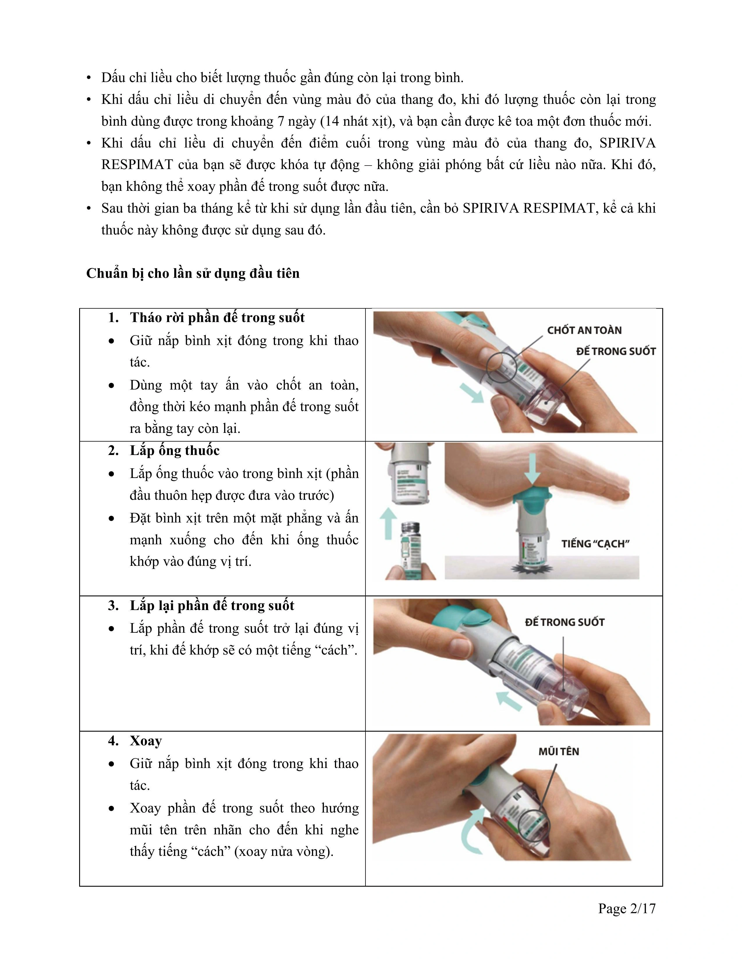 Dung dịch khí dung Spiriva Respimat 2.5mcg trị tắc nghẽn phổi mãn tính bình 30 liều - 25