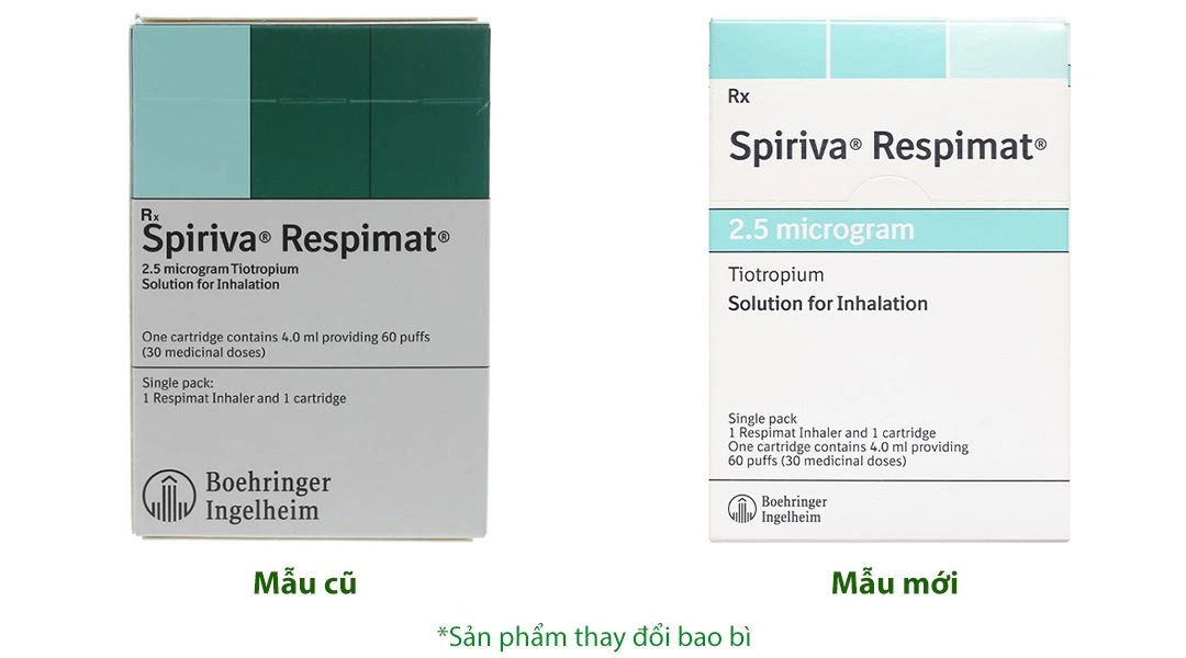 Dung dịch khí dung Spiriva Respimat 2.5mcg trị tắc nghẽn phổi mãn tính bình 30 liều - 