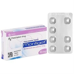 Montiget 10mg phòng và trị hen suyễn