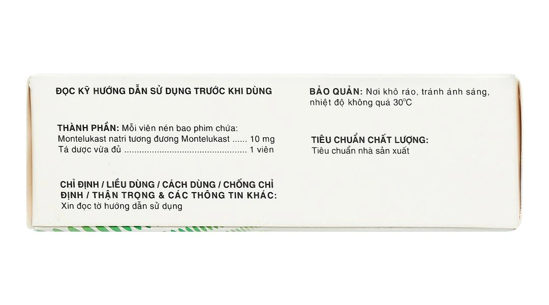 Givet - 10 dự phòng và điều trị hen phế quản mạn tính (4 vỉ x 7 viên) - 2