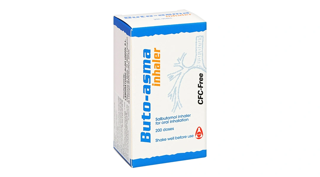 Dung dịch khí dung Buto-asma 100mcg trị triệu chứng hen phế quản bình 200 liều - 