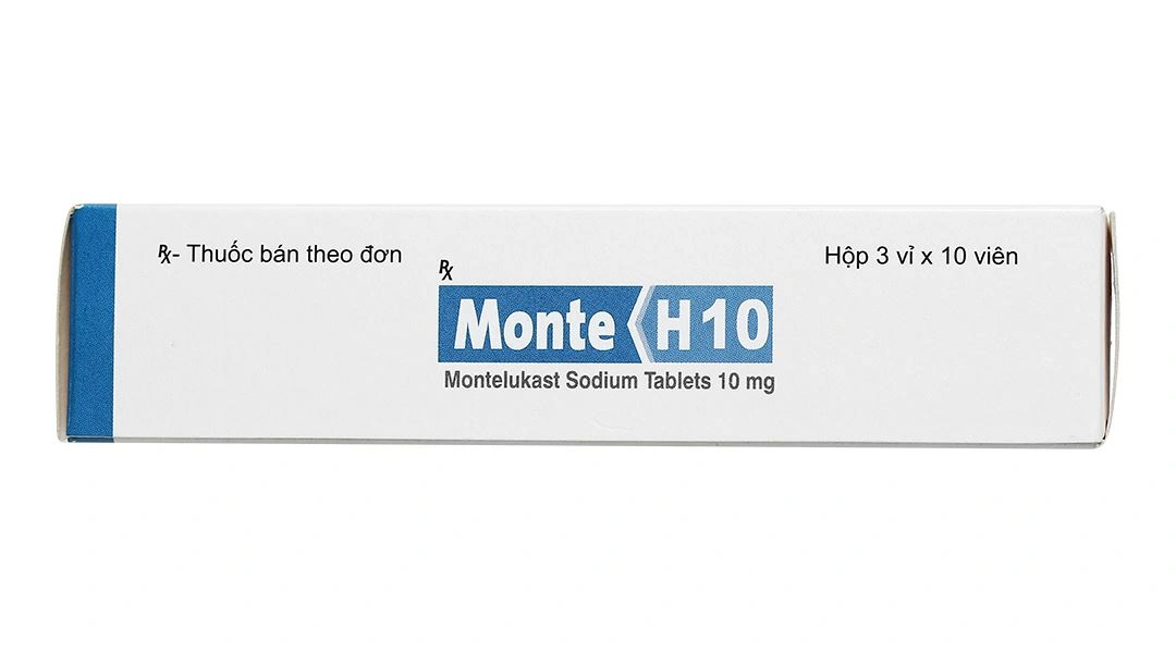 Monte-H10 điều trị và dự phòng hen phế quản, giảm triệu chứng viêm mũi (3 vỉ x 10 viên) - 2