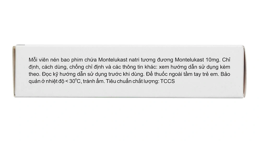 Monte-H10 điều trị và dự phòng hen phế quản, giảm triệu chứng viêm mũi (3 vỉ x 10 viên) - 3
