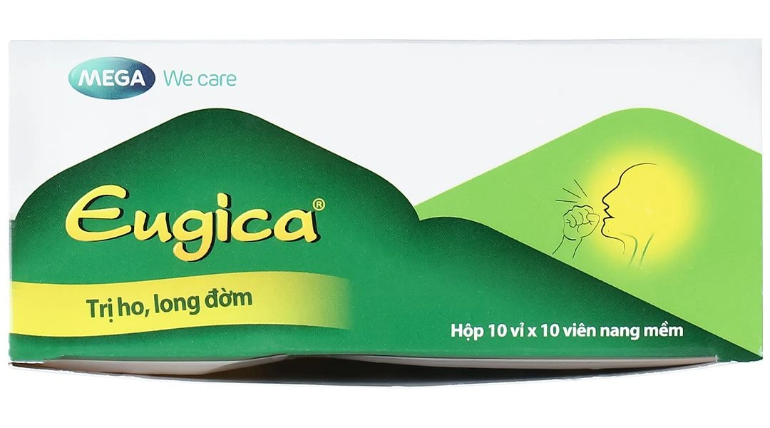 Eugica trị ho, đau họng, sổ mũi, cảm cúm, long đàm (10 vỉ x 10 viên) - 6