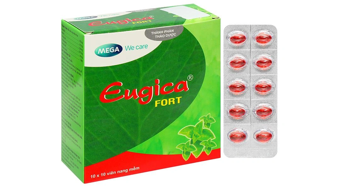 Eugica Fort điều trị các chứng ho, đau họng, sổ mũi (10 vỉ x 10 viên) - 7