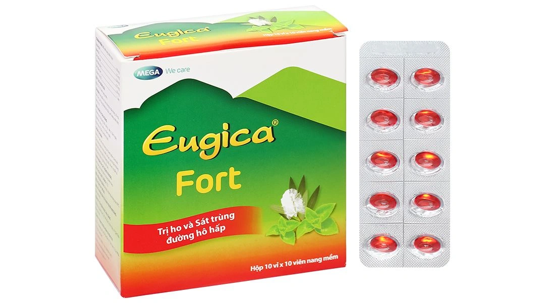 Eugica Fort điều trị các chứng ho, đau họng, sổ mũi (10 vỉ x 10 viên) - 1