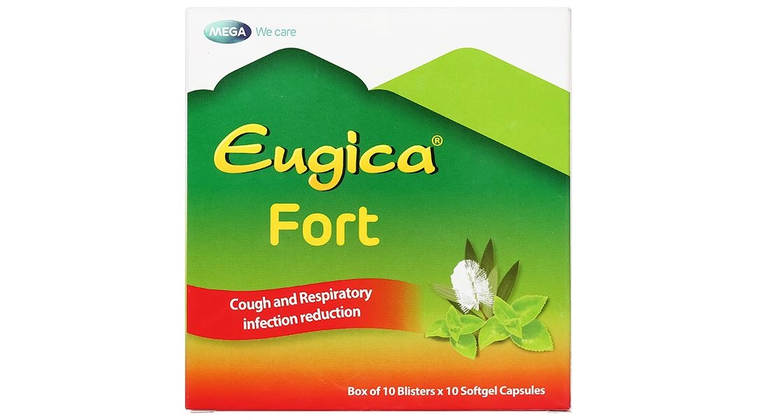 Eugica Fort điều trị các chứng ho, đau họng, sổ mũi (10 vỉ x 10 viên) - 2