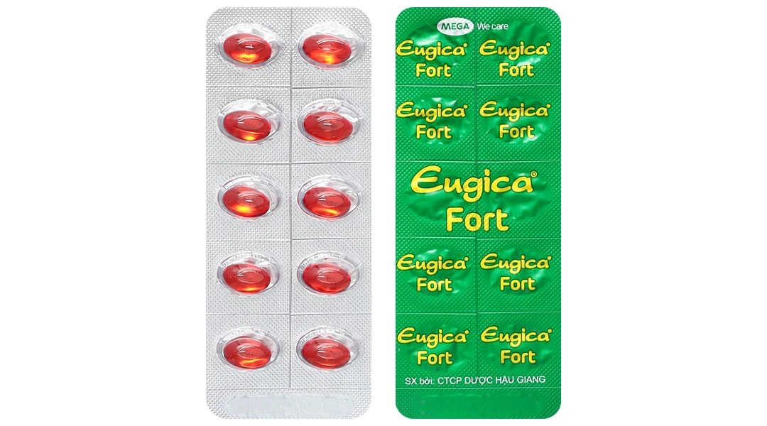 Eugica Fort điều trị các chứng ho, đau họng, sổ mũi (10 vỉ x 10 viên) - 5