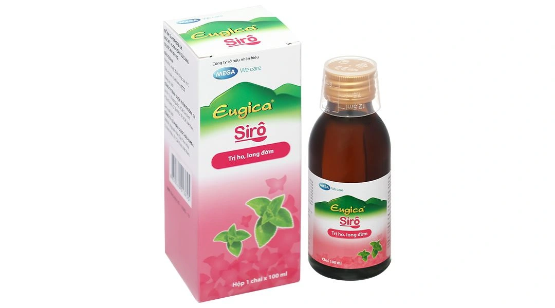 Eugica Sirô điều trị ho có đờm, ho mất tiếng, viêm đau họng chai 100ml - 1
