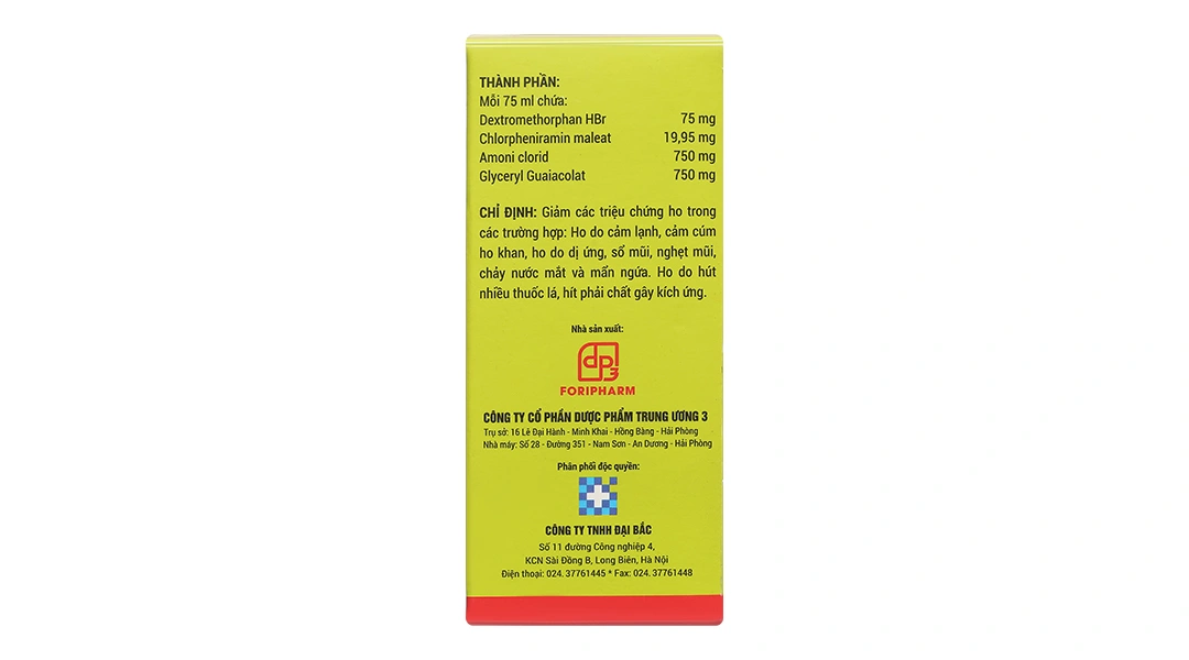 Siro Coje Ho trị và kiểm soát các cơn ho chai 75ml - 3