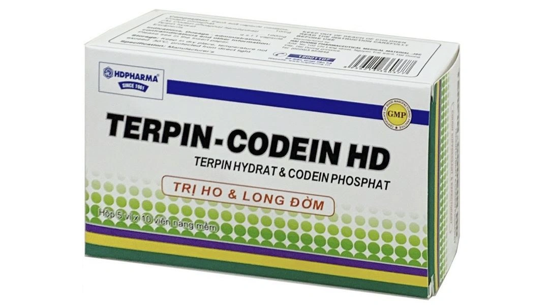 Terpin - Codein HD điều trị ho khan, ho do kích ứng (5 vỉ x 10 viên) - 2