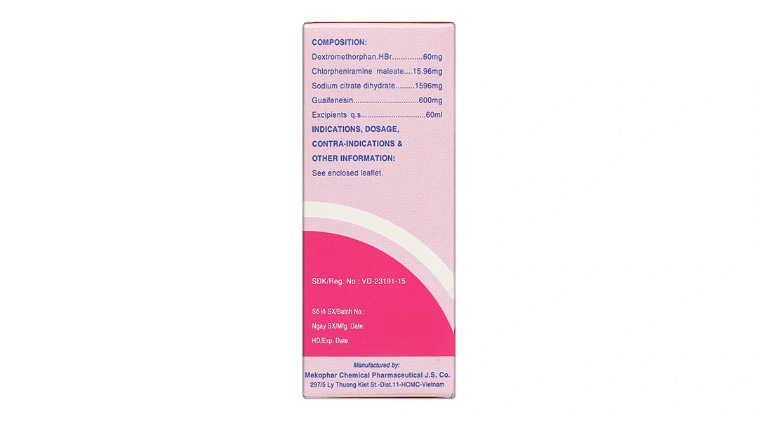 Siro ho Antituss Plus trị ho do cảm cúm, viêm phổi, viêm phế quản chai 60ml - 2