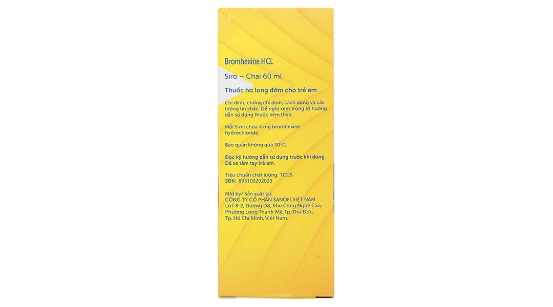 Siro Bisolvon Kids 4mg/5ml làm loãng đờm trong các bệnh phế quản chai 60ml - 2