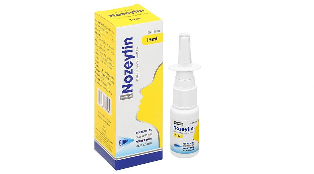 Thuốc xịt mũi Nozeytin 0,1% điều trị triệu chứng của viêm mũi chai 15ml - 