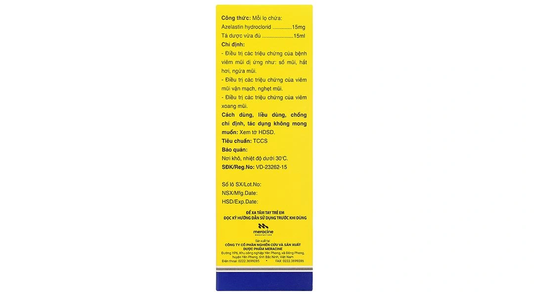 Thuốc xịt mũi Nozeytin 0,1% điều trị triệu chứng của viêm mũi chai 15ml - 2