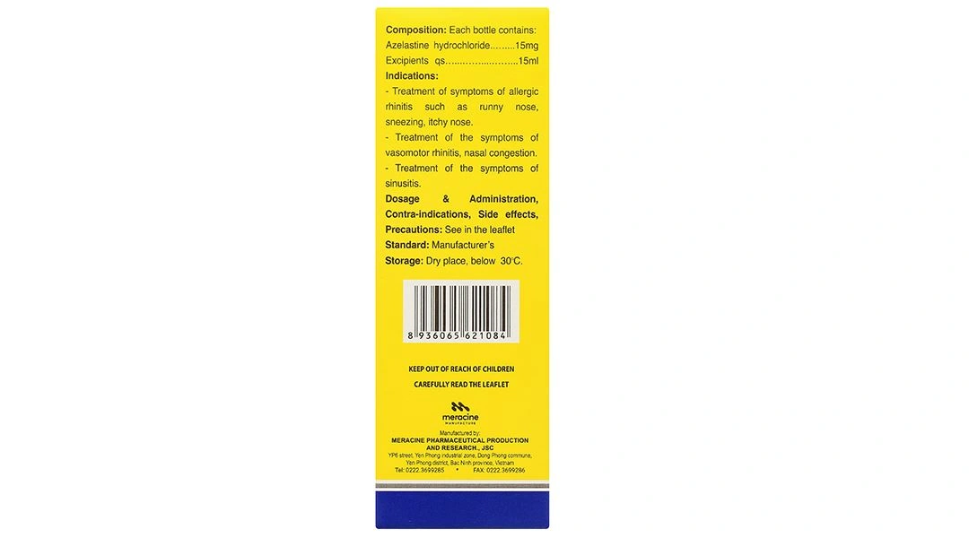 Thuốc xịt mũi Nozeytin 0,1% điều trị triệu chứng của viêm mũi chai 15ml - 3