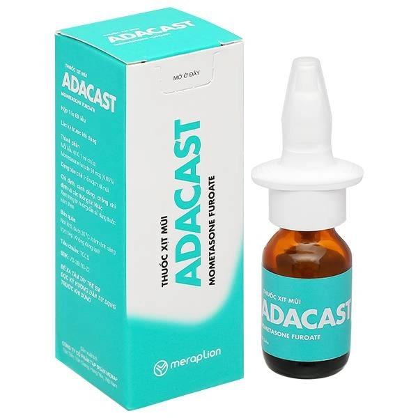 Thuốc xịt mũi Adacast điều trị triệu chứng viêm mũi theo mùa l