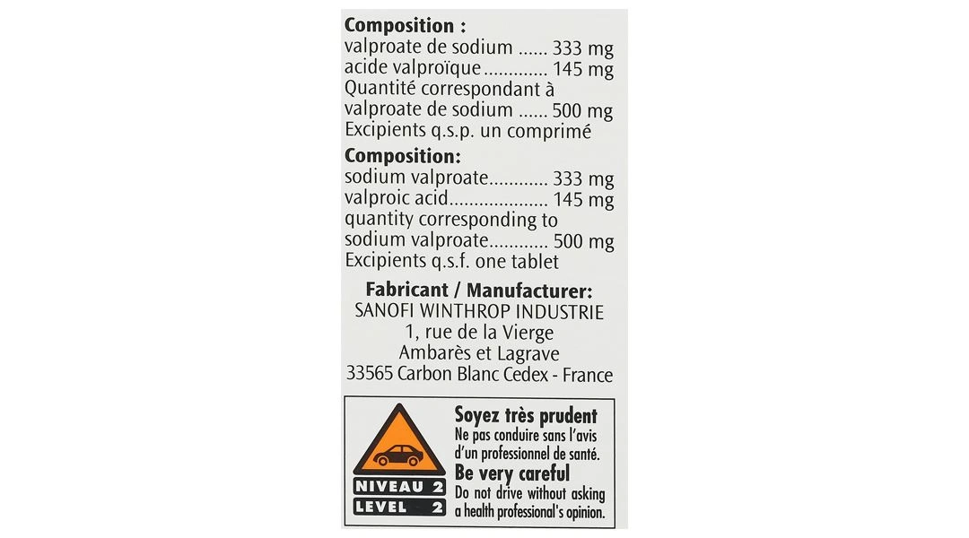 Depakine Chrono 500mg trị các thể động kinh, dự phòng hưng cảm lọ 30 viên - 7