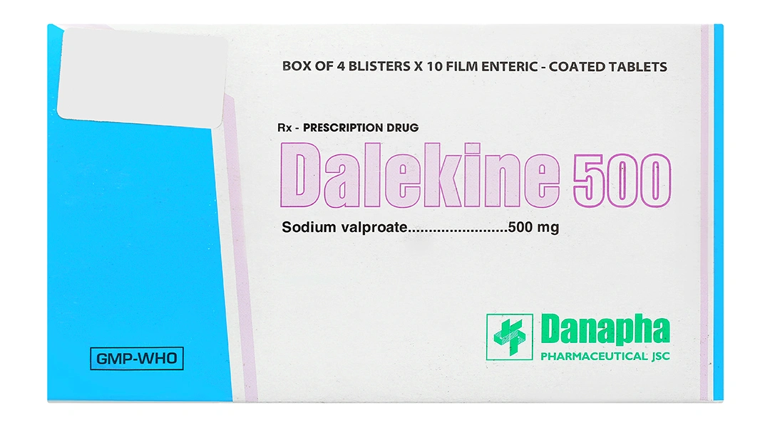 Dalekine 500 trị động kinh (4 vỉ x 10 viên) - 2