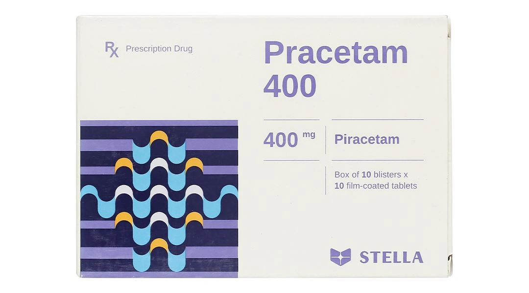 Pracetam 400 trị chóng mặt, suy giảm trí nhớ ở người cao tuổi (10 vỉ x 10 viên) - 1