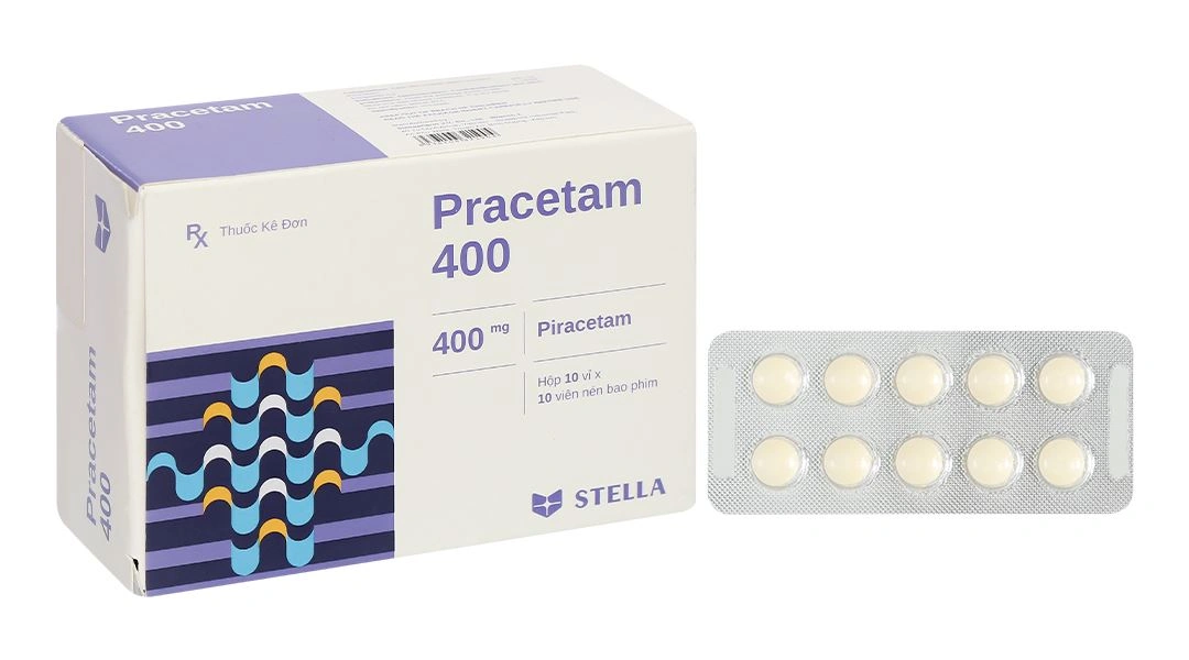Pracetam 400 trị chóng mặt, suy giảm trí nhớ ở người cao tuổi (10 vỉ x 10 viên) - 