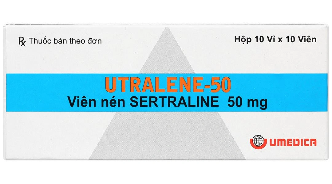Utralene-50 điều trị trầm cảm (10 vỉ x 10 viên) - 1