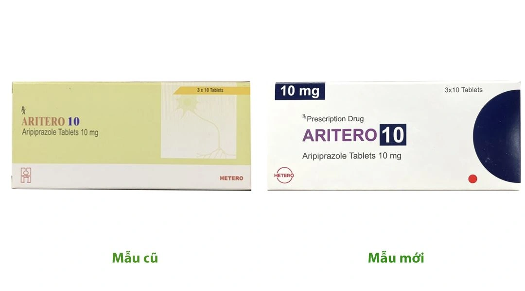 Aritero 10 trị rối loạn tâm thần (3 vỉ x 10 viên) - 