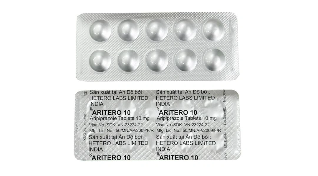 Aritero 10 trị rối loạn tâm thần (3 vỉ x 10 viên) - 5