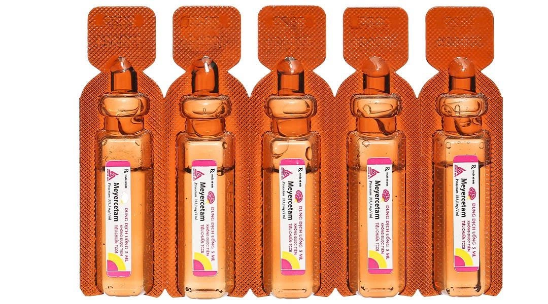 Dung dịch uống Meyercetam 333,3mg điều trị mất trí nhớ, rối loạn chú ý (20 ống x 10 ml) - 6