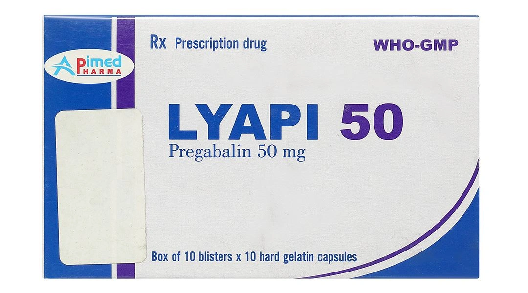 Lyapi 50 điều trị đau thần kinh, động kinh, rối loạn lo âu toàn thể (10 vỉ x 10 viên) - 1