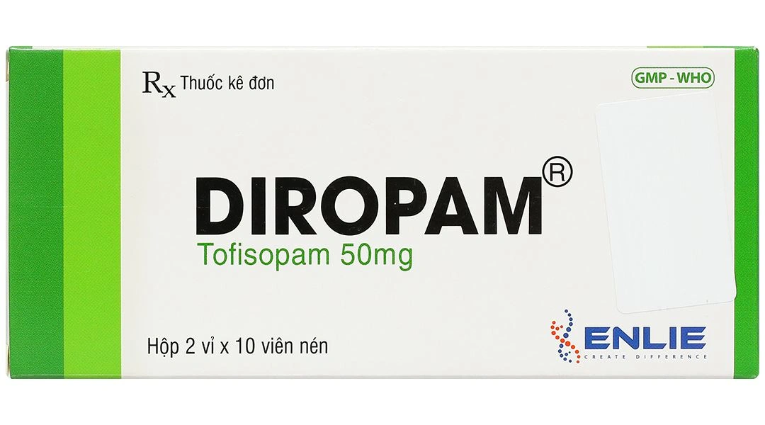 Diropam 50mg điều trị các bệnh tâm thần (2 vỉ x 10 viên) - 1