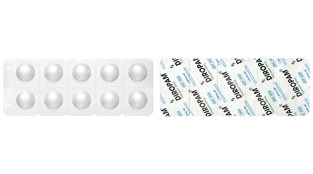 Diropam 50mg điều trị các bệnh tâm thần (2 vỉ x 10 viên) - 5
