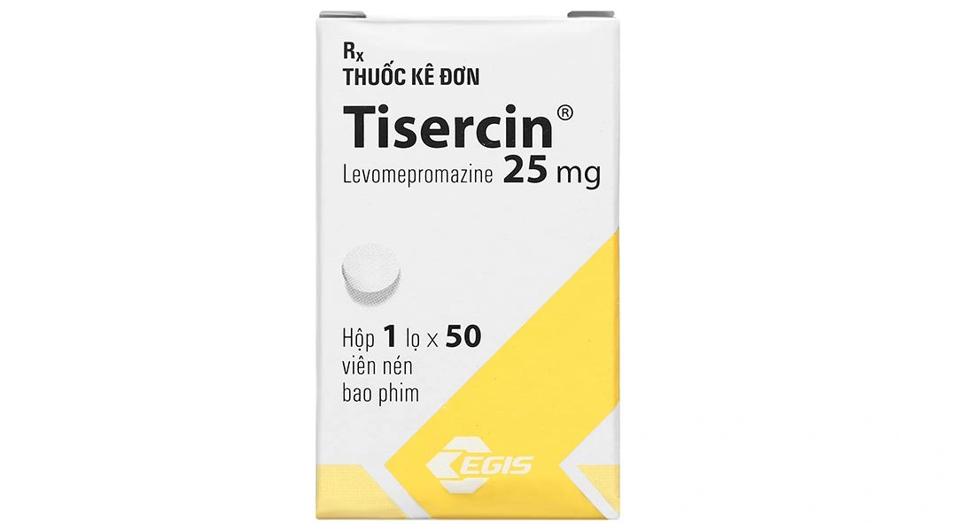 Tisercin 25mg điều trị các bệnh loạn tâm thần cấp tính lọ 50 viên - 1