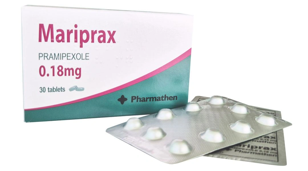 Mariprax 0.18mg điều trị triệu chứng của bệnh Parkinson vô căn (3 vỉ x 10 viên) - 