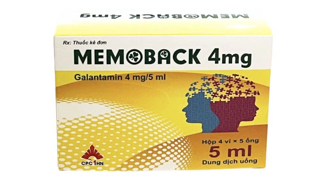 Dung dịch uống Memoback 4mg/5ml điều trị bệnh thần kinh ngoại vi (20 ống x 5ml) - 