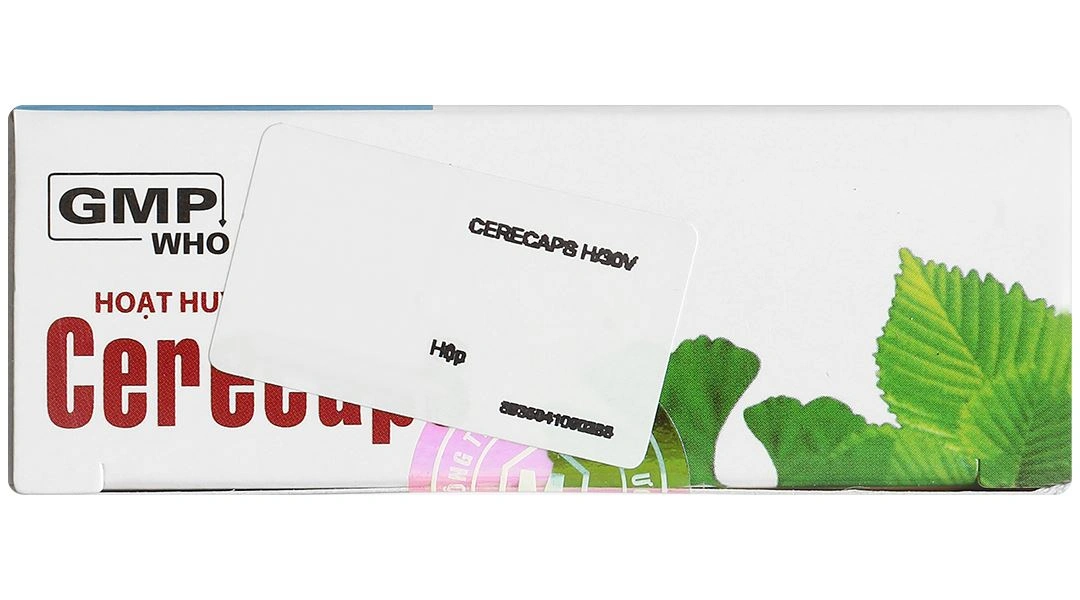 Cerecaps tuần hoàn máu não, cải thiện trí nhớ (3 vỉ x 10 viên) - 4