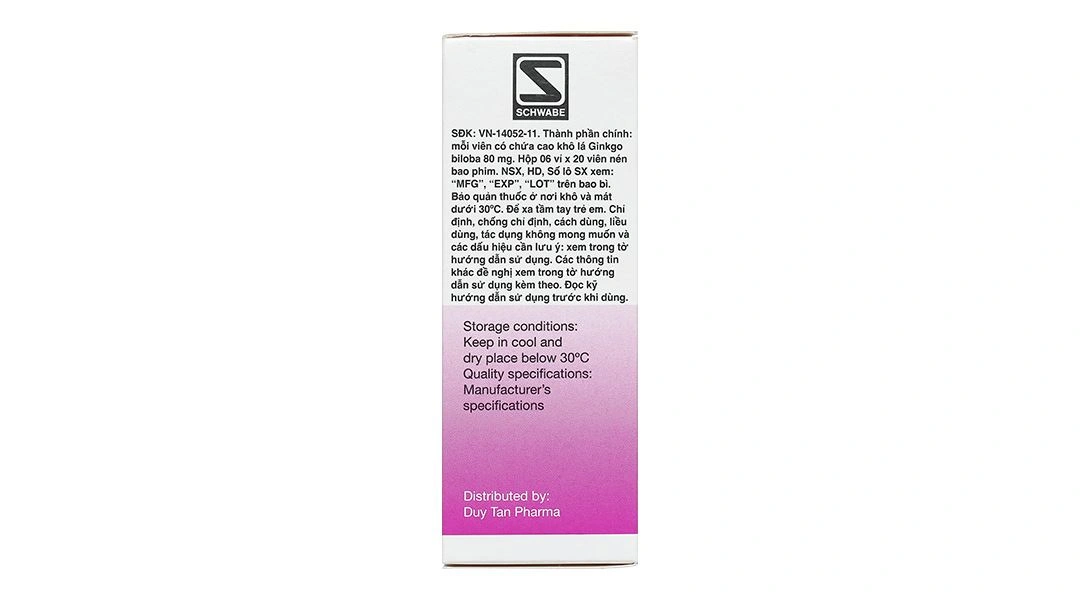 Cebrex S 80mg điều trị rối loạn tuần hoàn não và ngoại biên (6 vỉ x 20 ...