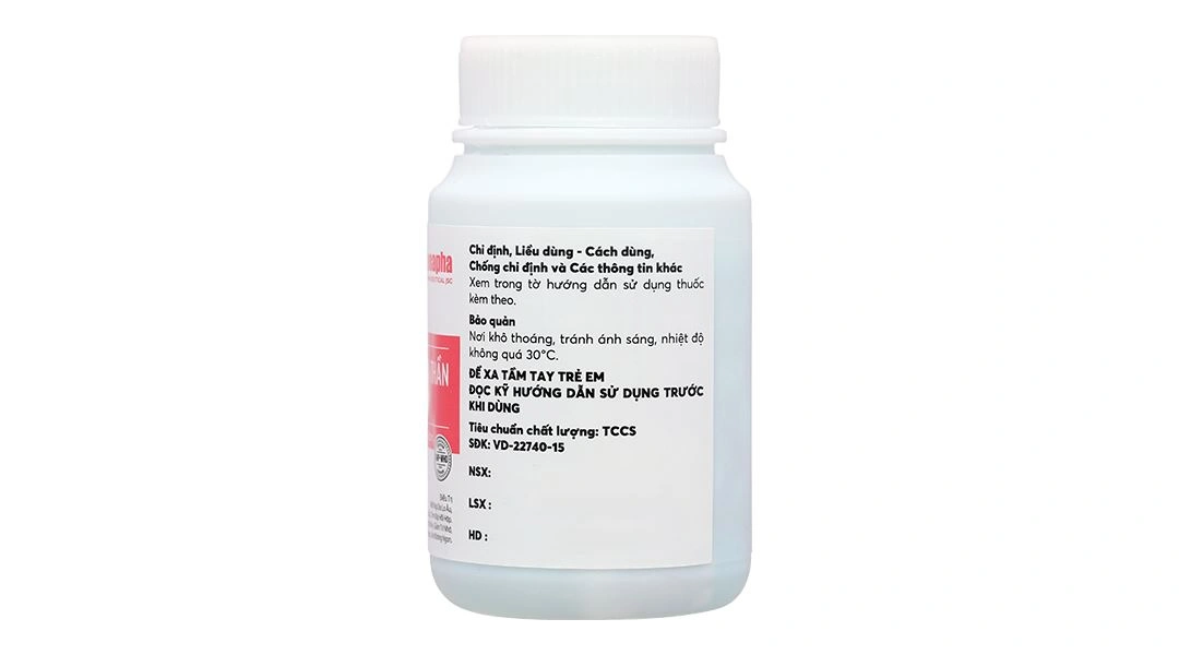 Dưỡng Tâm An Thần Danapha điều trị mất ngủ do lo âu, làm việc quá sức lọ 100 viên - 2