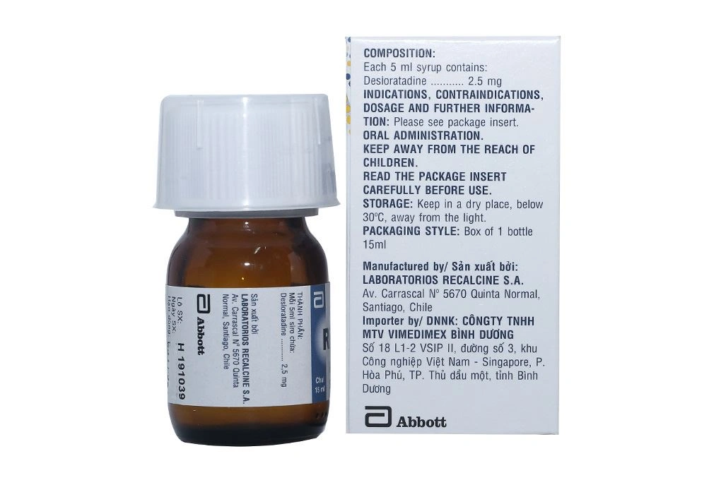 Siro Rinofil 2.5mg/5ml trị viêm mũi dị ứng, mày đay chai 15ml - 4
