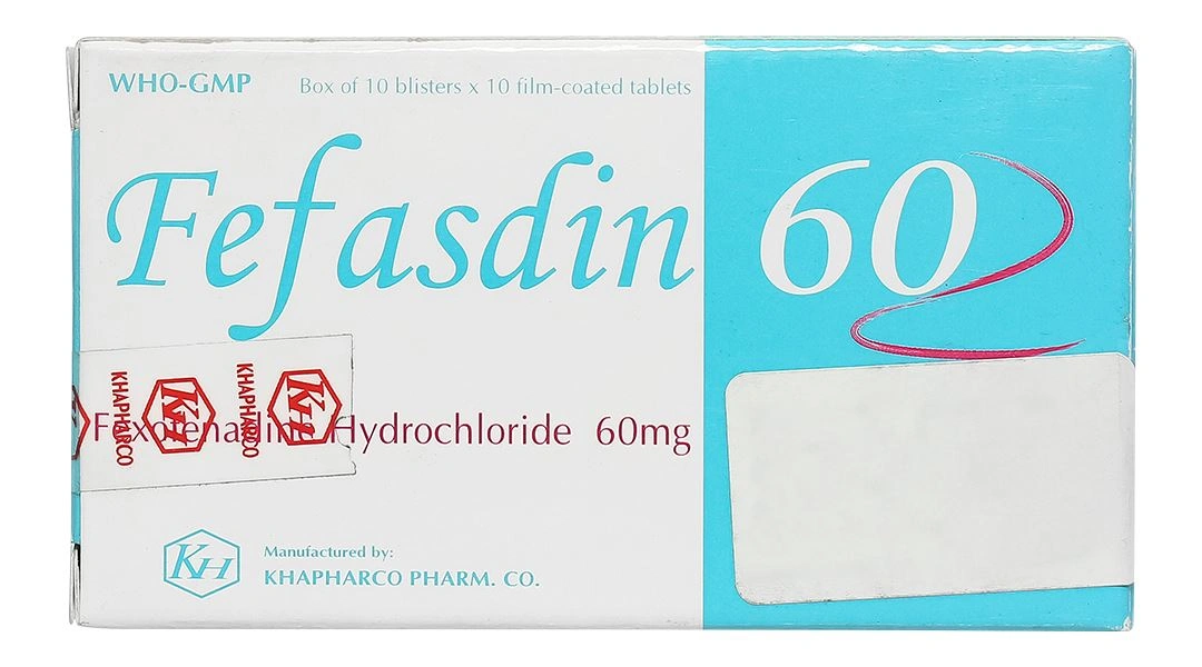 Fefasdin 60 điều trị viêm mũi dị ứng, mày đay (10 vỉ x 10 viên) - 1