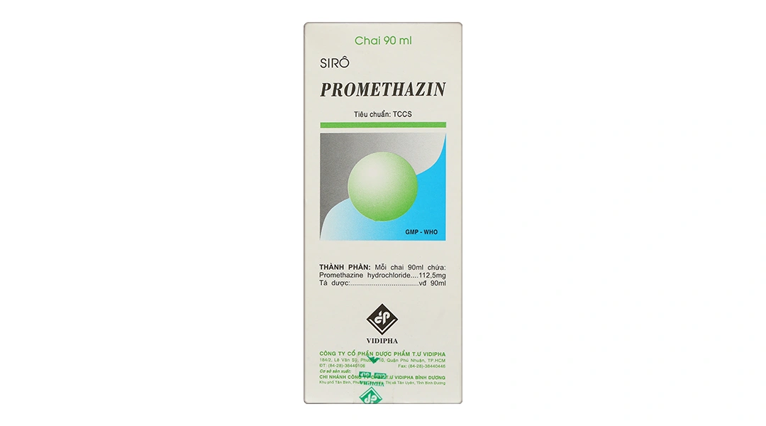 Siro Promethazin trị các triệu chứng viêm mũi dị ứng, mày đay chai 90ml - 1