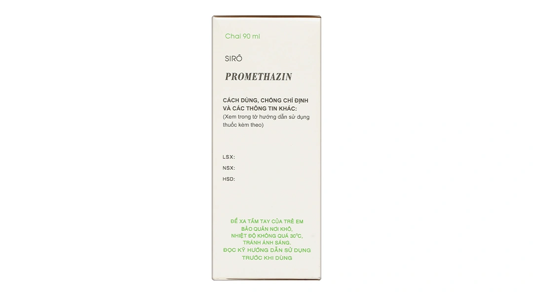 Siro Promethazin trị các triệu chứng viêm mũi dị ứng, mày đay chai 90ml - 3