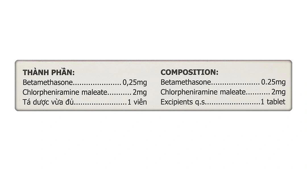 Betalestin trị viêm mũi dị ứng, mày đay (2 vỉ x 15 viên) - 1