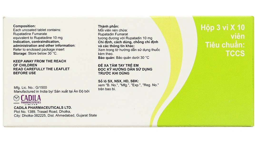 Zealargy 10mg điều trị triệu chứng viêm mũi dị ứng (3 vỉ x 10 viên) - 2