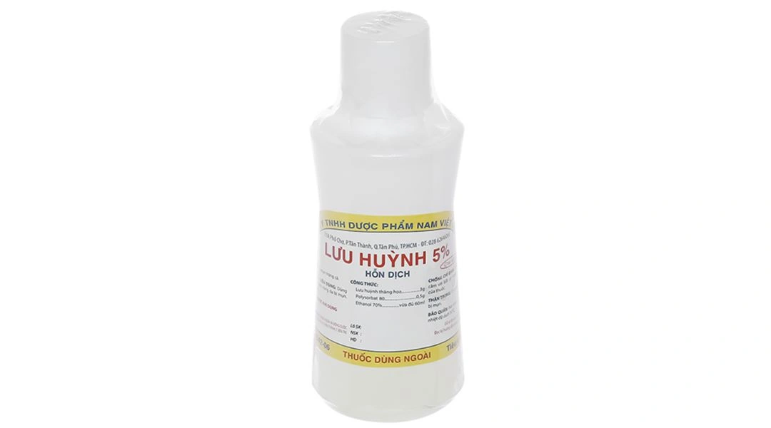 Hỗn dịch dùng ngoài Lưu huỳnh 5% Nam Việt trị mụn trứng cá chai 60ml - 