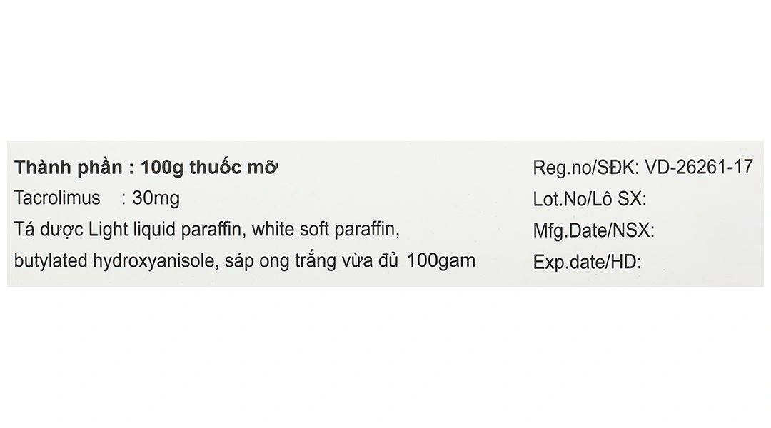 Thuốc mỡ bôi da Sovalimus 0.03% trị chàm thể tạng tuýp 10g - 6